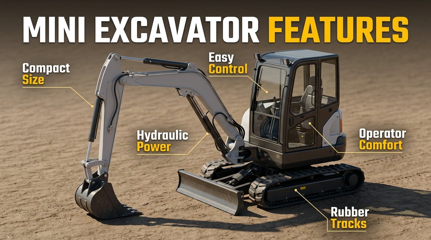 Mini Excavator Features: What Really Matters?